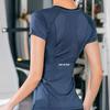Женский топ для йоги бесшовный фитнес-футболка с коротким рукавом спортивная рубашка для зала бега активная одежда одежда для тренировок дышащая быстросохнущая удобная женская