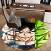 1pc Dragon Ball Z Goku Vegeta Piccolo Anime Cartoon Design Round Carpet Office Chair Mat Non-Slip Rug for Home Decor Living Room