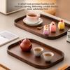 Rectangle Wood Tray Retro Style Fruit Plate Smooth Edge Tea Tray  Home