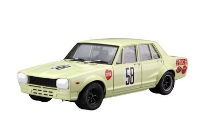 Aoshima Bunka Kyozai Серия моделей автомобилей 70 Nissan PGC10 Skyline Гран-при JAF 1970 Пластиковый модельный набор ООО. 1/24 Нет. 2000GT-R