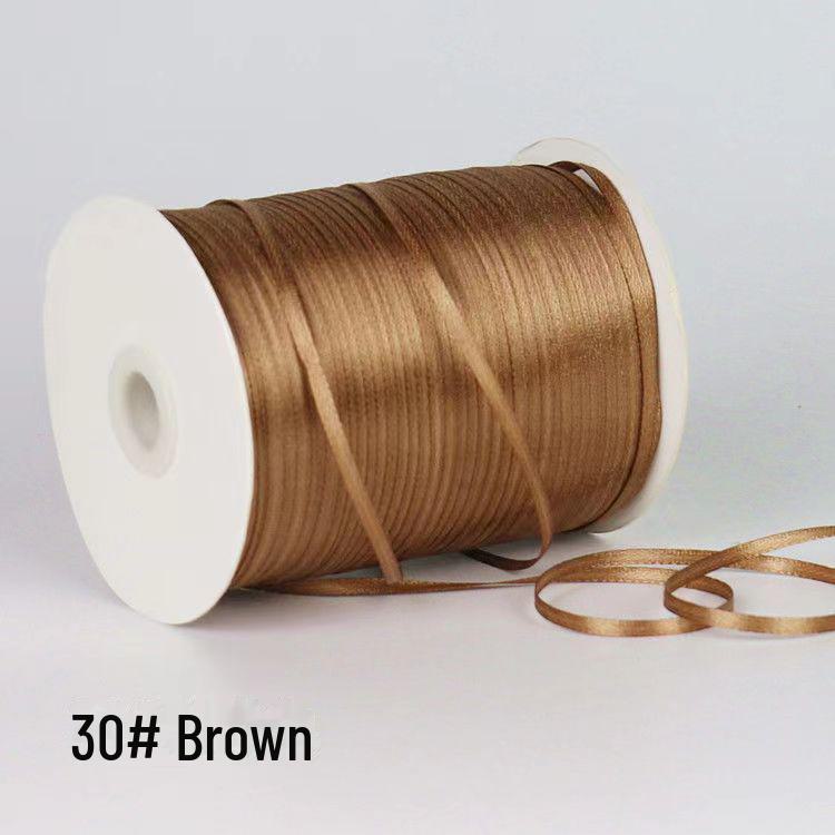 Атласная лента шириной 0,3 см для закладок, аксессуаров для волос и воздушных шаров, а также банта для подарочной упаковки.