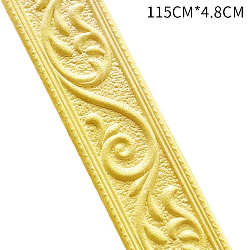 3D линия отделки стены, плинтус, бордюр, обои, стикер на стену, самоклеящийся водонепроницаемый плинтус для украшения дома