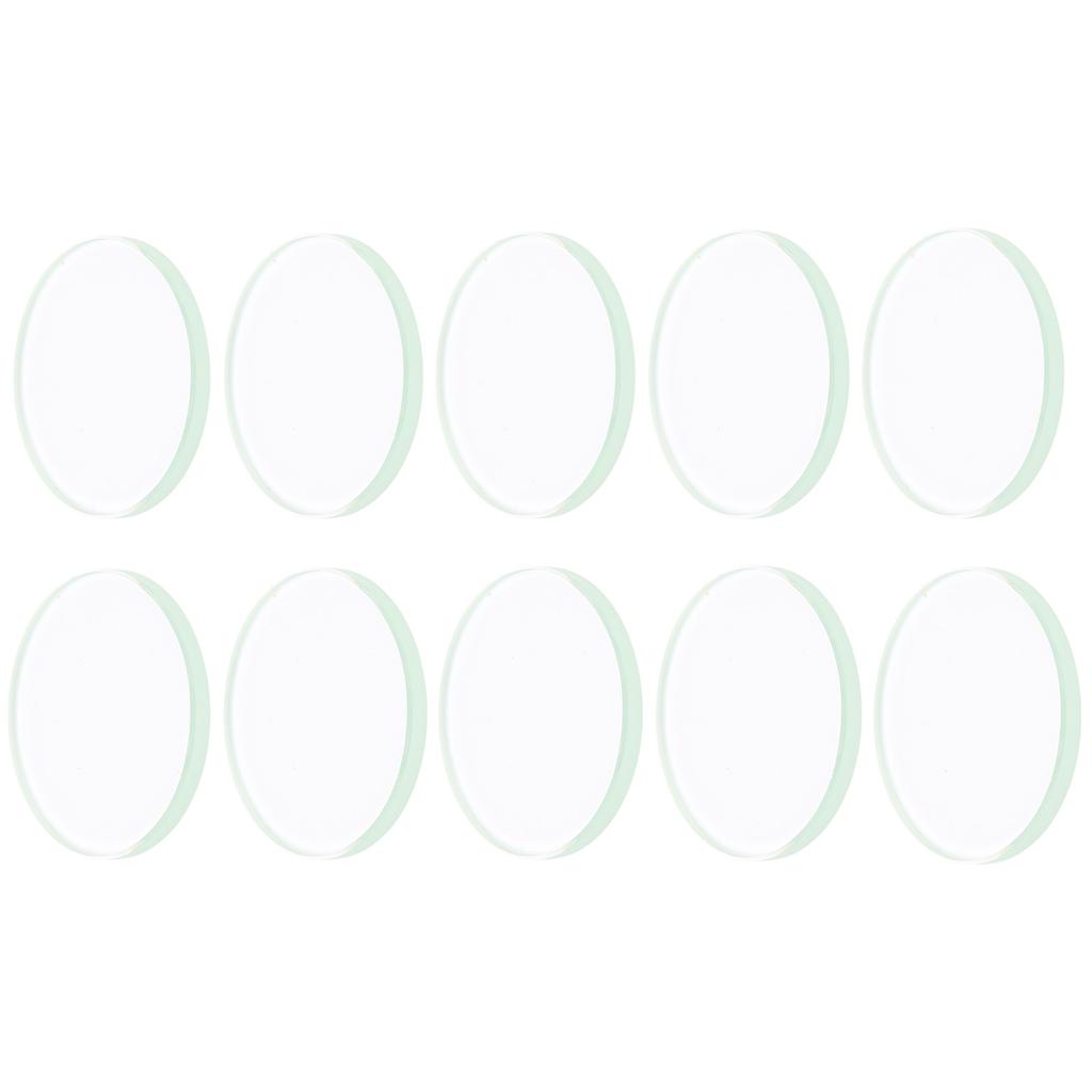 10pcs 30.5‑35mm Round Flat Watch Crystal Lens Watch Glass Replacement Accessories