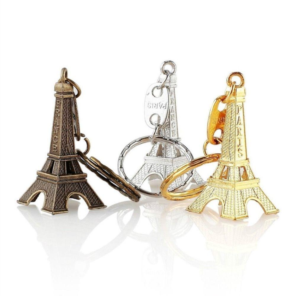 Zinc Zinc Alloy France Tower Keychain Vintage Paris Keyring Creative Eiffel Tower Bag Pendant Bag Hanging