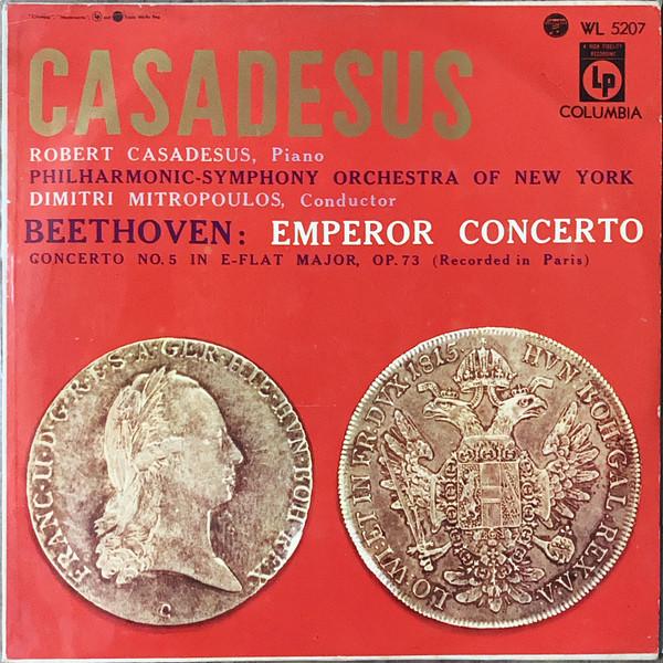LP Record ROBERT CASADESUS DIMITRI MITROPOUL Beethoven Concerto No. 5 Emperor WL5207 COLUMBIA MASTER 1956 Japan Classical Used