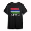 Women's Soft Comfy T-Shirt Gambia Red Blue Green Tee Short Cotton Black Oversize