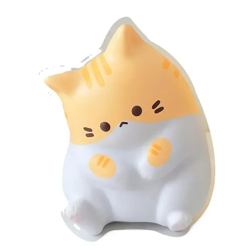 Новейшая кошачья игрушка-антистресс Squishy, медленно поднимающаяся, из ПУ, антистрессовый шар, мультяшные настольные украшения, мягкие игрушки-антистресс