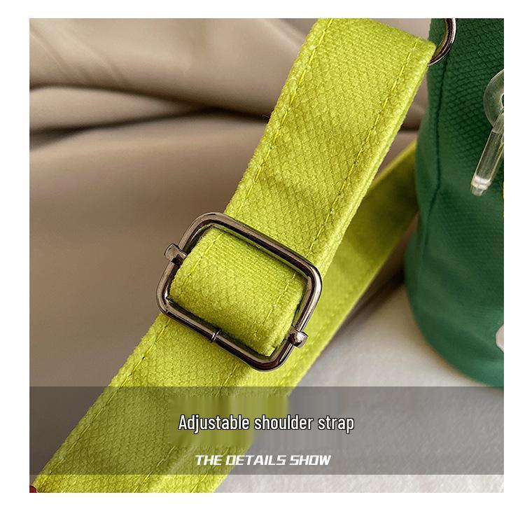 2025 Трансграничная мультяшная сумка-граффити: Нишевый дизайн Сумка-ведро на плечо и через плечо женская