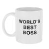 Керамическая кружка 350 мл Dunder Mifflin Лучший босс в мире Стакан для воды Персональная офисная кофейная кружка (белый)