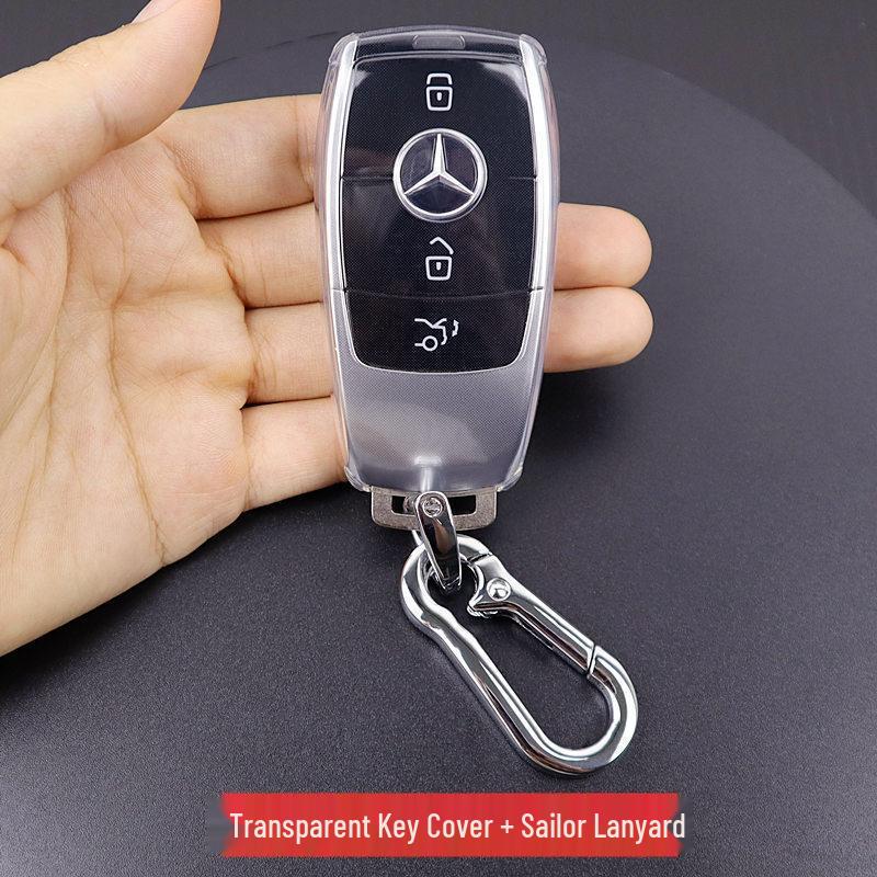Прозрачный Ультратонкий Чехол для Ключей для Mercedes A200L, E300L, GLC260L, GLB, GLE350 и CLS Класса