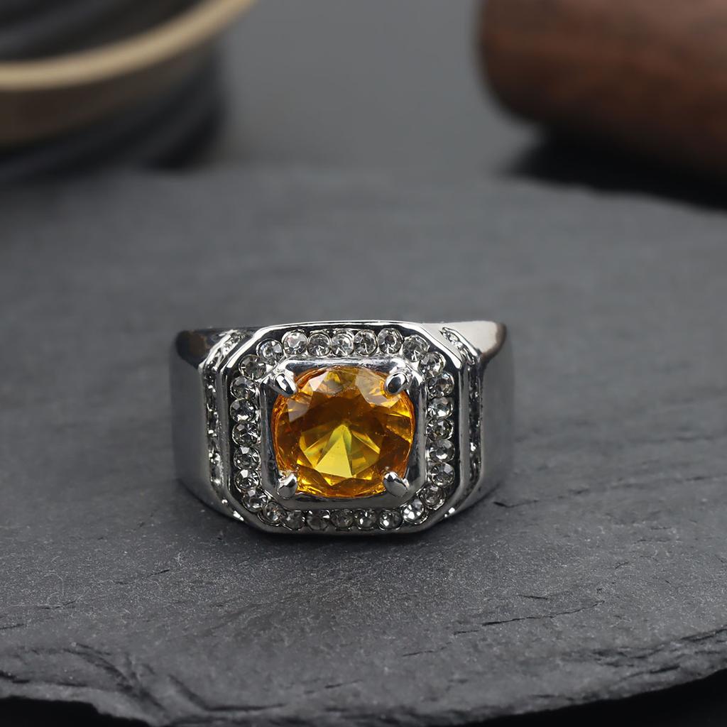 Premium Men's Zircon Crystal Punk Fashion Hand Jewelry Ring