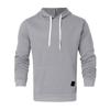 Sweatshirt Mens Size Large Fashion Loose Solid Color Pullover Casual Hoodie