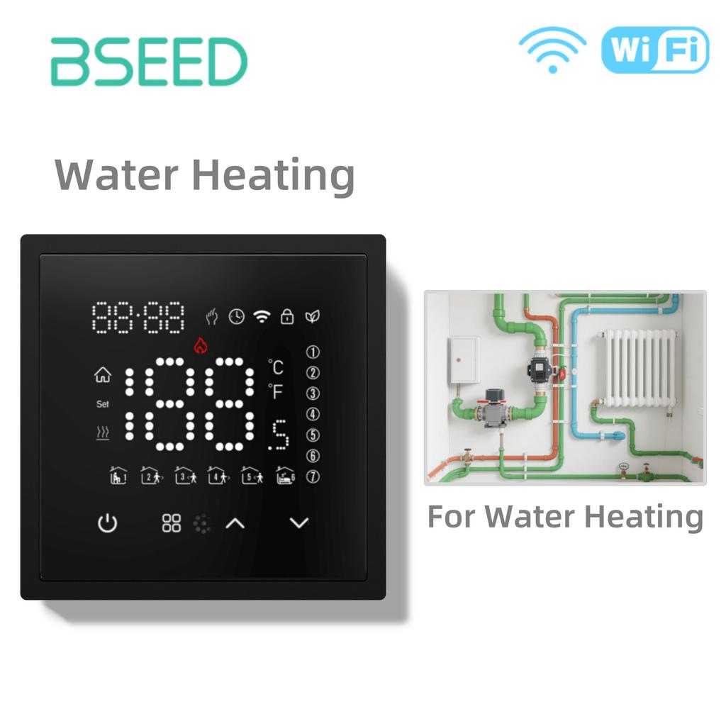 Bseed WiFi Термостат Водяной Электрический Теплый Пол Отопление Газовый Котел Температура Пульт Дистанционного Управления с Google Alexa E Серия