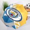 Автоматический зонт с принтом City Football Club, 8 спиц, для путешествий, кемпинга, повседневный зонт, незаменимый подарок для семьи и друзей
