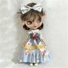 Для кук Blythe Платье Принцессы Кружевное Звездное Небо Одежда Мультяшная Разноцветная Юбка-Торт Одежда Ob24 Ob22 1/6 Аксессуары