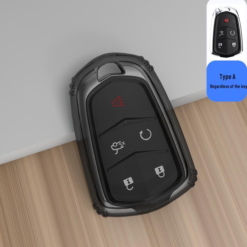 Чехол для ключа Cadillac для XT5, XT4, XT6, CT5, CT6, CT4, XTS, ATSL - Прозрачный корпус