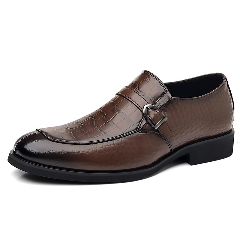 Мода Новое поступление Мужские кожаные Оксфорды Ручная работа Мужская формальная обувь для платья Уличная повседневная мужская обувь для ходьбы Простые деловые туфли