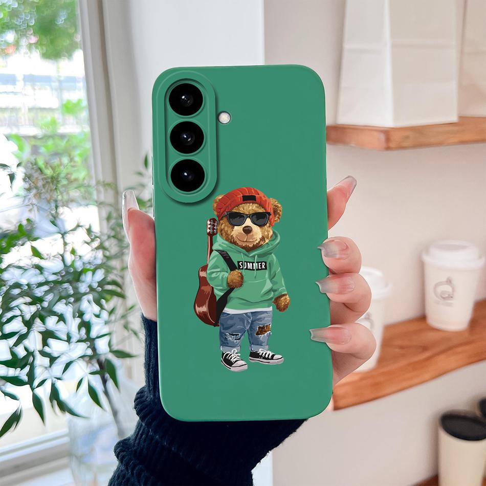 For Samsung S26 Ultra Phone Case For Galaxy S26 Plus Cute Astronaut Liquid Silicone Full Coverage Anti Drop Soft Durable Bumper