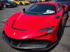 For Ferrari SF90 Real Dry Carbon Fiber Front Lip Front Bumper Lower Lip Under Air Intake Wrap Corner Spoiler Splitter Body Kit MQ1