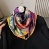 New Magnetic Buckle Necklace Scarf Fashion Decorative Hairband Rhinestone Magnetic Buckle Lazy Scarf