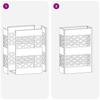 Umbrella Stand White 28 x 12 x 41 cm Steel