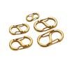 2PCs No Fade Gold Color Stainless Steel S Shape Buckle Spring Lobster Clasp Hooks Connector for Necklace Jewelry Making Findings