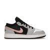 Air 1 Low GS Grey Fog Bleached Coral Kids Sneakers Black White 553560-062