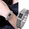Lady Slim Watch Band Bracelet Quartz Rectangle Case Watch