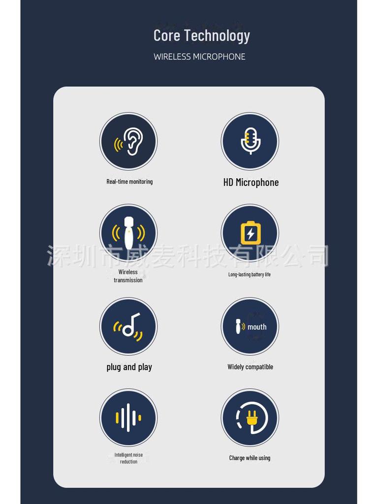 Беспроводной петличный микрофон для мобильных устройств: Шумоподавление, низкая задержка, идеально подходит для прямых трансляций на открытом воздухе