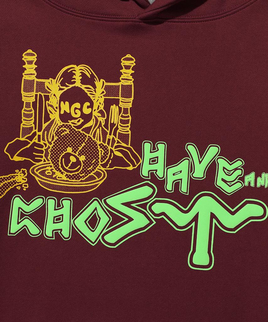 Худи с надписью Have A Nice Ghost_Бордовый(Ng2Dfum424A)