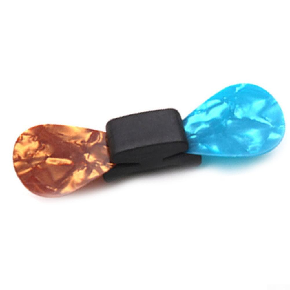 Держатель медиатора 0,98*0,39*0,39 дюйма черный для бас-гитары для укелеле