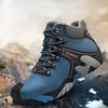 Модные мужские зимние ботинки для отдыха на природе, водонепроницаемые походные ботинки из натуральной кожи, теплые меховые, с высоким качеством, кроссовки на резиновой шнуровке