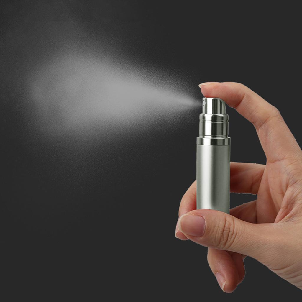 Многоразовая бутылка 5 мл, карманный размер, распылитель, дозатор духов, распылитель, насос, наполнение снизу, все необходимое для путешествий