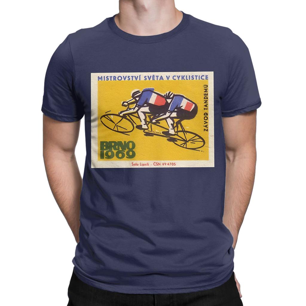 Cycling Poster Novelty 100 Cotton TShirt Cycling Poster Tees Tops For Unisex