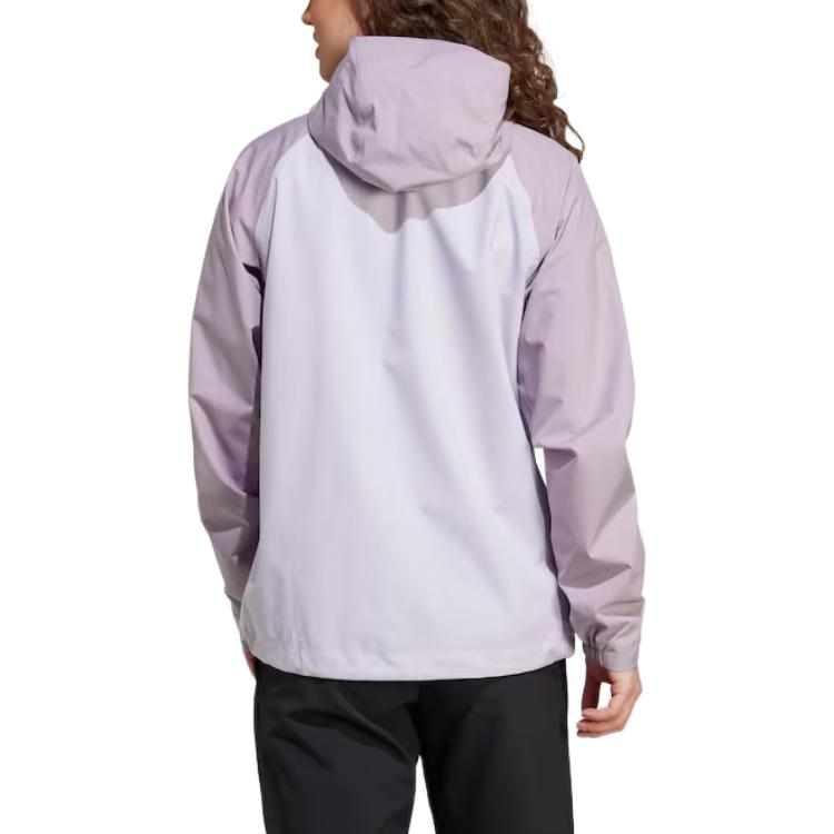 adidas Модная Удобная Мягкая Дышащая Куртка с Капюшоном Женская Куртка Фиолетовая JD8378