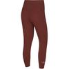 Nike Yoga Luxe Solid с высокой талией эластичные спортивные штаны женские низы Oxford-Brown CJ3802-217