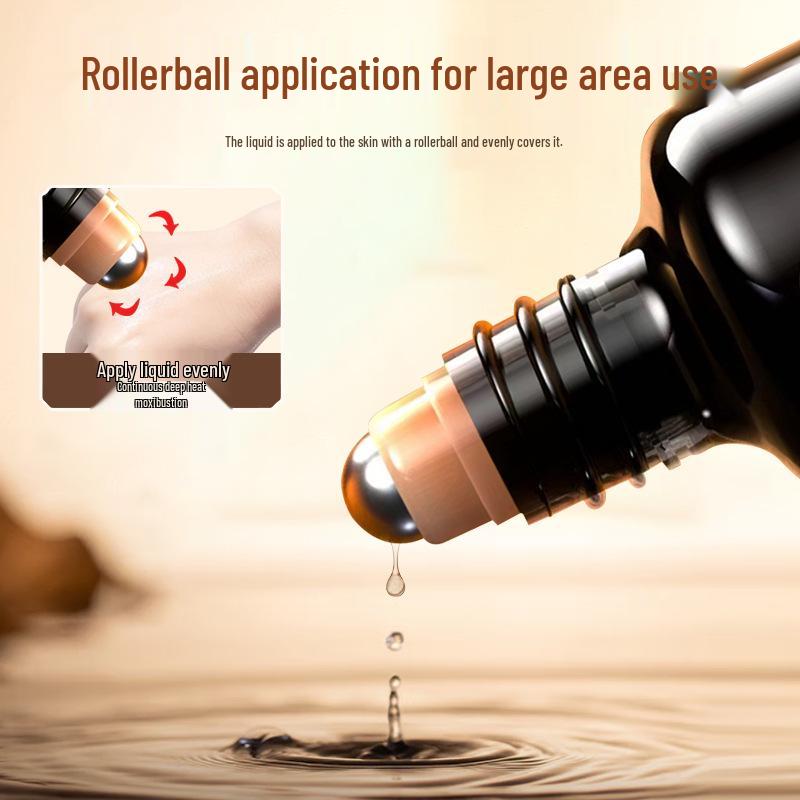 Hong Kong Joint & Muscle Pain Relief Liquid for Neck, Shoulder, Waist & Leg - Activates Blood Circulation, Long-lasting Gua Sha & Moxibustion Solution