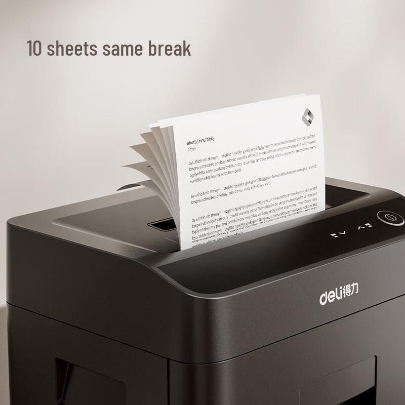 Deli GA759 High-Security Commercial Paper Shredder CN plug (adapter included)