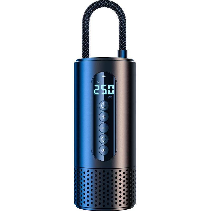 Беспроводной интеллектуальный цифровой дисплей автомобильный воздушный насос: Многофункциональный портативный насос для накачивания шин