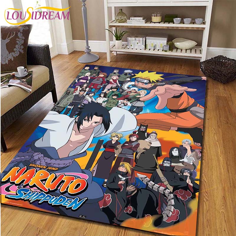 Аниме Наруто узор ковры гостиная противоскользящий коврик детские коврики для спальни коврик для йоги большой ковер декор