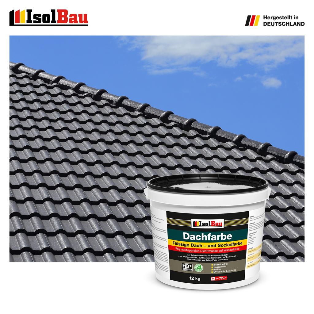 IsolBau Roof Paint Dachfarbe Anthracite 12