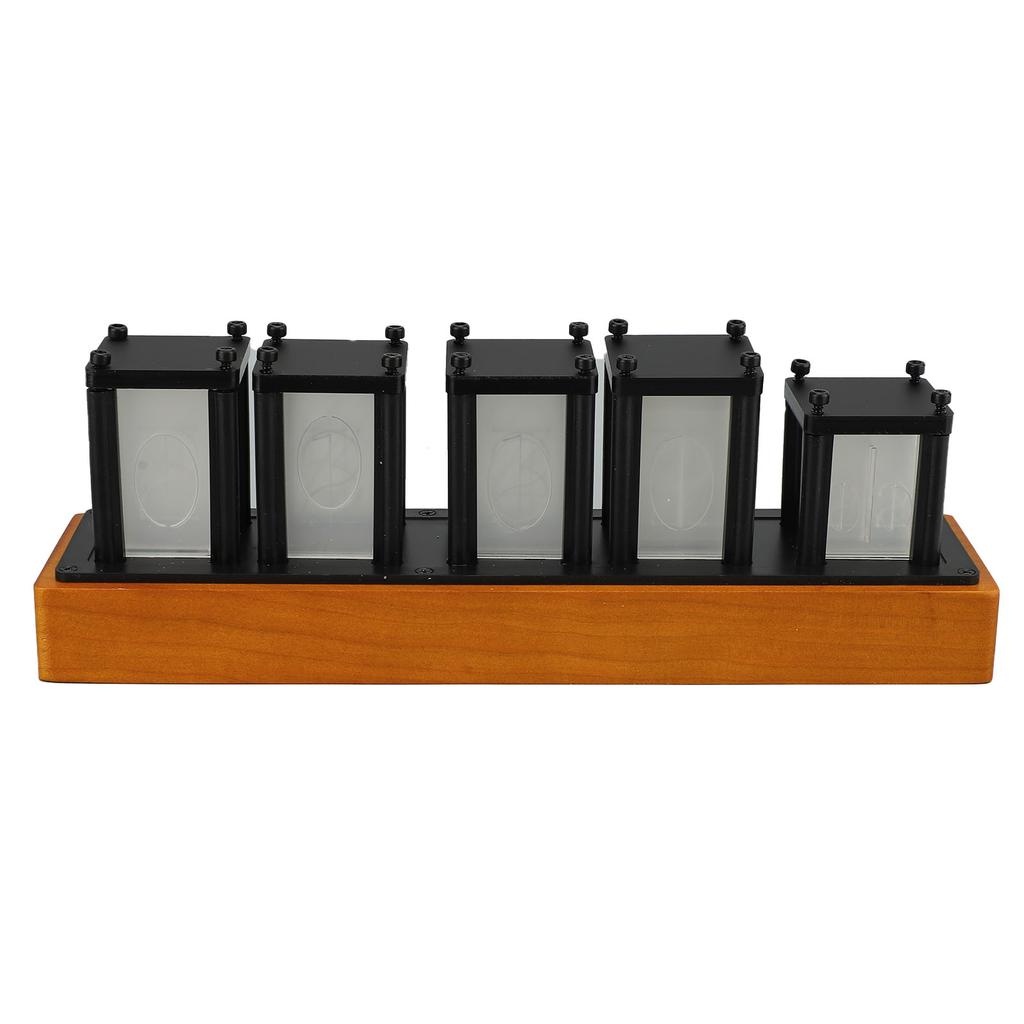 Часы Nixie Tube Clock 12 24-часовой дисплей ретро декоративные RGB свечение светодиодные цифровые настольные часы для офиса