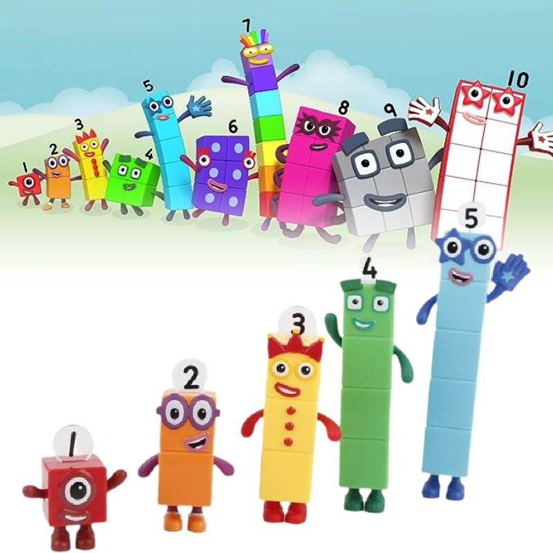 Numberblocks Colorful Building Blocks Cute Transformable Figures For Kids Playtime