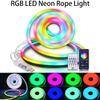 Гибкая RGB неоновая светодиодная лента 5V USB Bluetooth APP+24-клавишный пульт дистанционного управления Синхронизация с музыкой для спальни, игровой комнаты, домашней акцентной подсветки