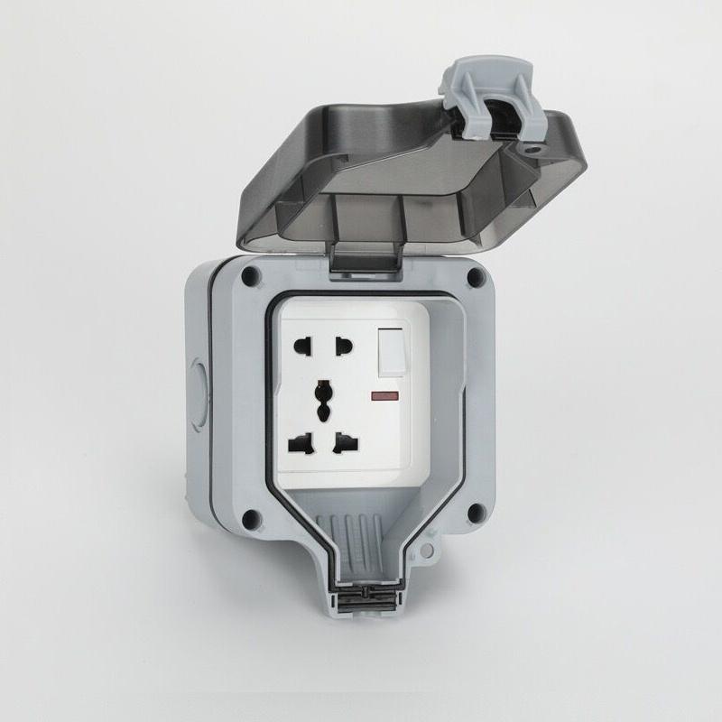 IP66 водонепроницаемая зарядная розетка ЕС водонепроницаемая брызгозащищенная наружная международная универсальная розетка, Южная Африка 15A розетка