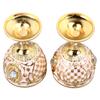 2PCS Small Zinc Alloy Goblet 30ml Capacity Embossed Wine Glass Metal Wine Cup  Banquet Celebration