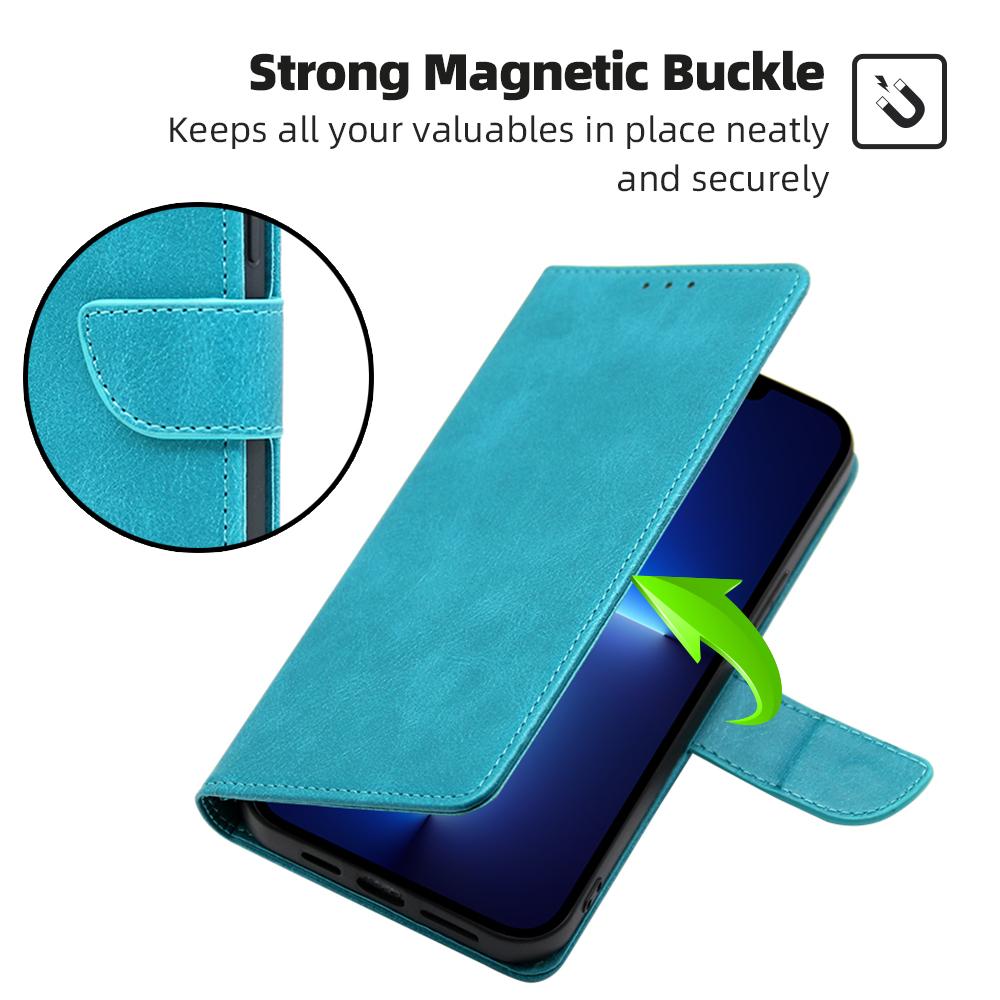 Кожаный чехол для Samsung Galaxy A25 5G (Глобальный) (161,0 х 76,5 х 8,3 мм) Чехол-подставка для кошелька