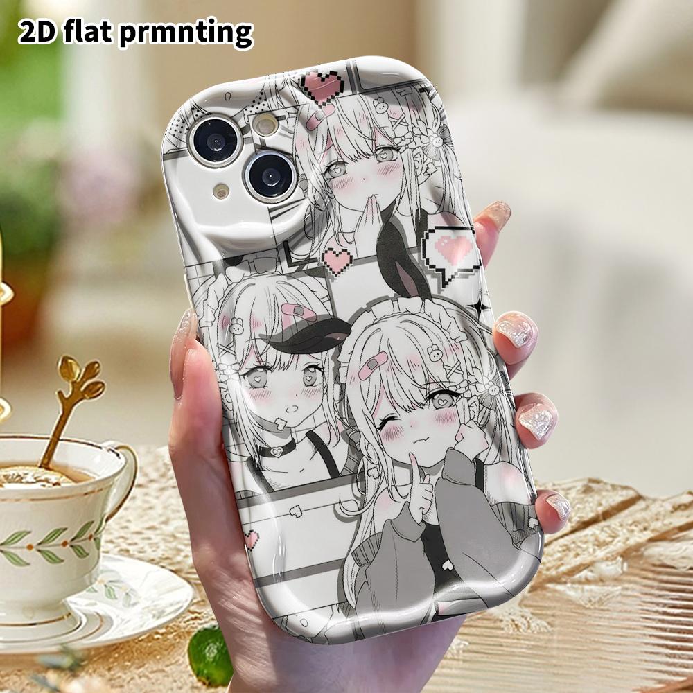 Phone case: 2D flat, suitable for iPhone 18 17 16 15 14 13 12 Pro, storyboard girl, perfect Christmas and Halloween holiday gift