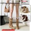 Women's Hidden Heel Western Chunky Ankle Boots - Autumn/Winter 2025 British Style Slimming Martin Boots