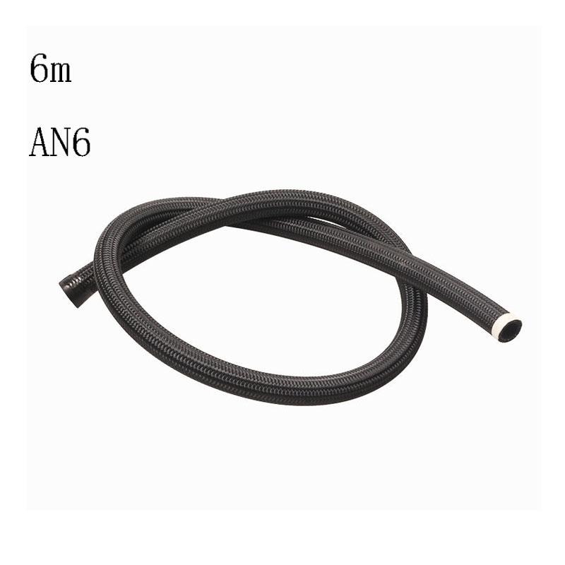Топливный шланг, шланг для охладителя масла и газа, трубка из нейлона, нержавеющая сталь, оплетенная внутри резиной CPE, устойчивой к высоким температурам и давлению